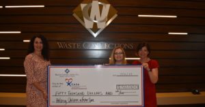CASA Receives Donation from Waste Connections