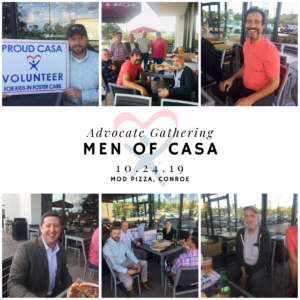 Men of CASA Advocate Gathering October 2019