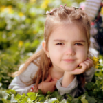 Little girl in grass