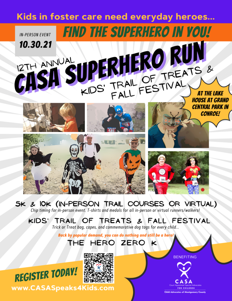 Superhero Run flyer