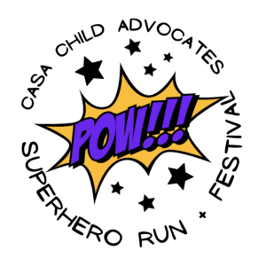 2021 superhero run logo