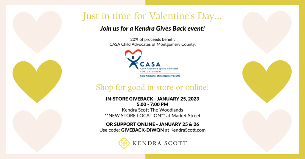 Kendra Gives Back event info