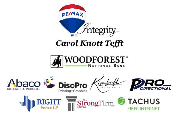 Cornament sponsors Carol Knott Tefft REMAX Integrity Woodforest National Bank